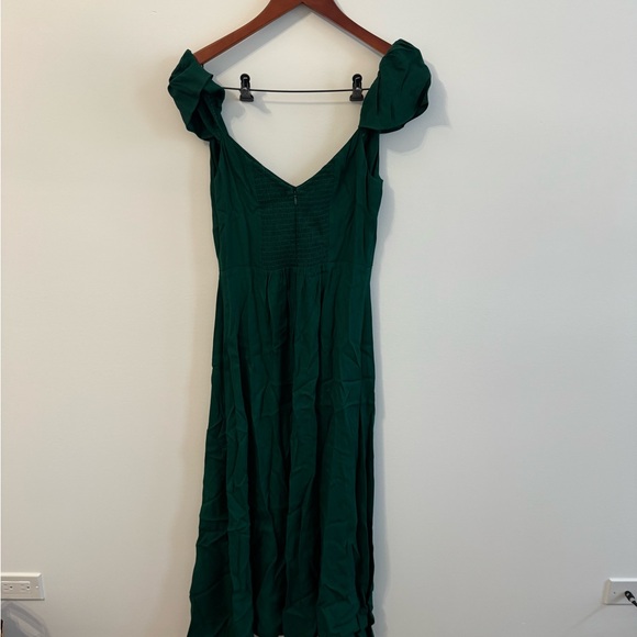 Reformation Size 8 Green Baxley Dress - Picture 5 of 9
